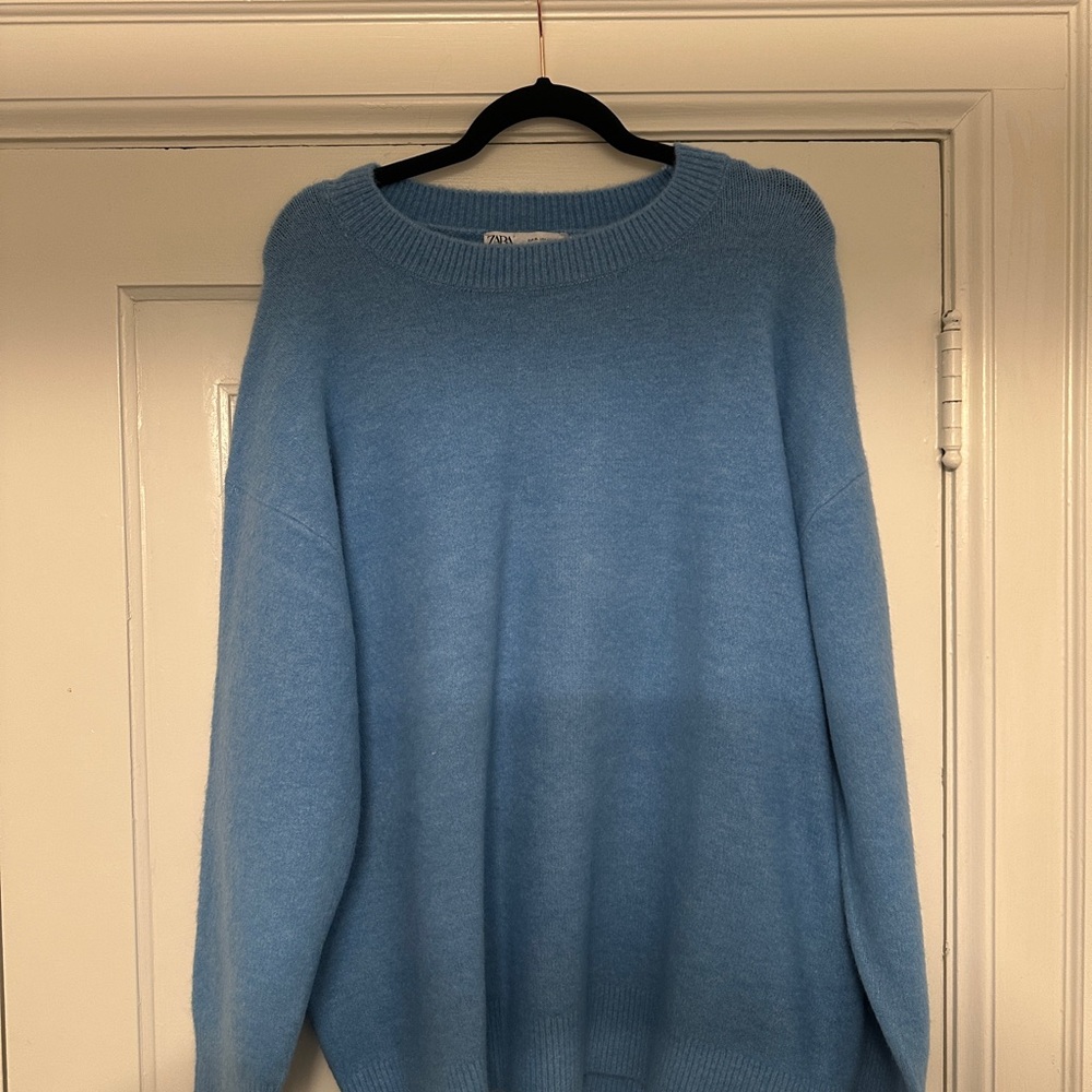 Zara Soft Sky Blue Sweater